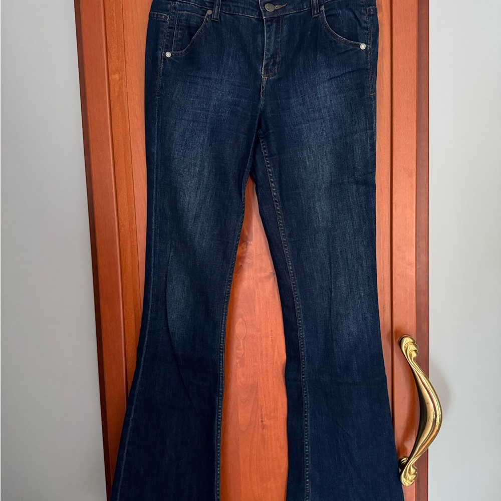 Calvin Klein Jeans Blue Flare Wide Leg Denim